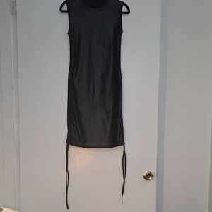 Amisu Black Sleeveless Mini Dress